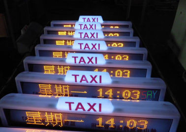 Affichage à LED Mobile du taxi P10, 96 x 16 affichage à LED Multi de couleur du pixel IP65 fournisseur