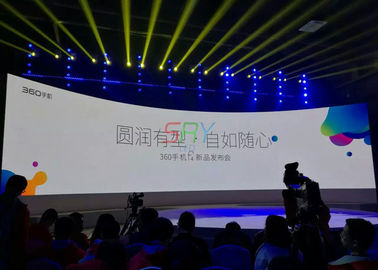 lancement de pixel d'écrans de LED incurvé par 2.5mm tout l'affichage à LED De fond d'étape de format fournisseur