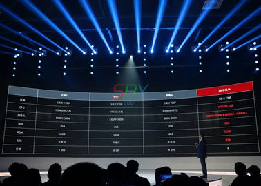lancement de pixel d'écrans de LED incurvé par 2.5mm tout l'affichage à LED De fond d'étape de format fournisseur