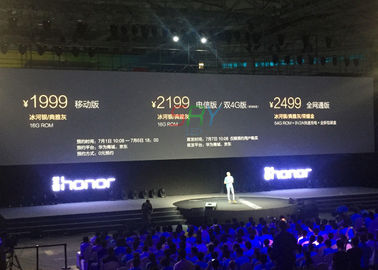 lancement de pixel de 2.5mm annonçant écran du loyer LED de durée de vie d'affichage à LED Le long pour l'étape fournisseur