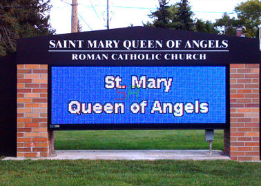 panneau d'affichage extérieur de 10mm LED, signe imperméable d'église de l'intense luminosité LED fournisseur