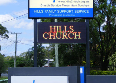 panneau d'affichage extérieur de 10mm LED, signe imperméable d'église de l'intense luminosité LED fournisseur
