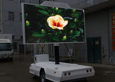écran monté par camion de 10mm LED, remorque mobile extérieure d'écran de DIP346 LED fournisseur