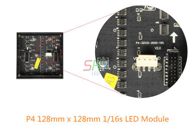 P4 module d'intérieur 1/16s d'affichage à LED de 128mm x de 128mm AVEC LA LED noire fournisseur