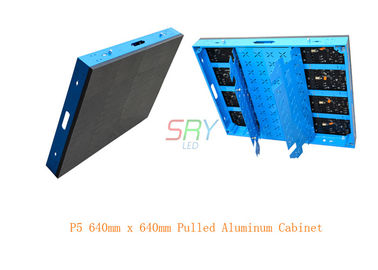 La couleur P5 bleue d'intérieur a tiré l'utilisation de location 640mm x 640mm de Cabinet en aluminium de LED fournisseur
