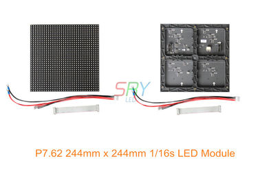 P7.62 balayage polychrome d'intérieur du module 1/16 d'affichage à LED de 244mm x de 244mm fournisseur