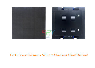 avant polychrome extérieur IP65 imperméable de Cabinet de l'acier LED de la location HD d'affichage à LED de 6mm fournisseur
