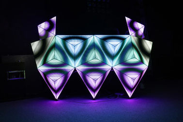 Façonnez au bureau 3D du DJ l'affichage à LED Fixe d'intérieur le lancement créatif 6.15mm fournisseur