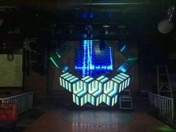 Façonnez au bureau 3D du DJ l'affichage à LED Fixe d'intérieur le lancement créatif 6.15mm fournisseur