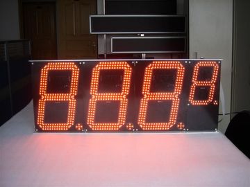 10 pouces prix du pétrole mené rouge à télécommande de temps et de température de rf Digital ont mené des signes fournisseur