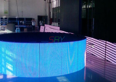 Affichage incurvé mené polychrome d'intérieur, affichage à LED imperméable HD de 6mm fournisseur