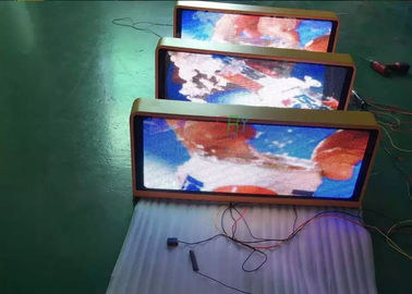 Système 3G sans fil de taxi de la publicité extérieure P5 de dessus de signe polychrome du toit LED fournisseur