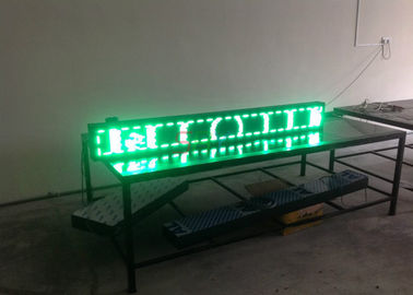 L'affichage des textes de Trivision LED d'intense luminosité/tables des messages menées extérieures P10 choisissent le vert fournisseur