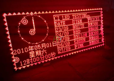 L'affichage de message mobile rouge simple d'intérieur de la couleur LED, faire défiler mené signe fournisseur