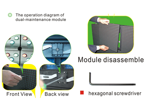 Module mené polychrome extérieur du smd P8 de forte stabilité pour la publicité