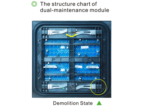 Module mené polychrome extérieur du smd P8 de forte stabilité pour la publicité